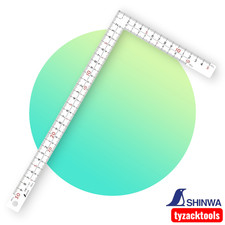 Shinwa 11160 Framing Square - 300x150mm White Finish Carpenter Square