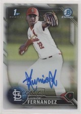 2016 Bowman Chrome Prospects Refractor 58/499 Junior Fernandez #BCAP-JF Auto 4h5