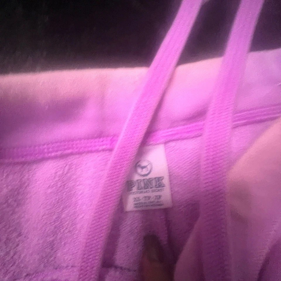 ✨PINK Victoria's Secret Lavender Long Capri Sweatpants - Image 2 of 2