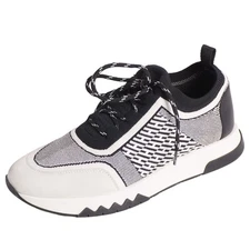 Hermes SNEAKERS 2020 Addict Knit H Logo Shoes Womens 37 (24cm Used MOLO-0