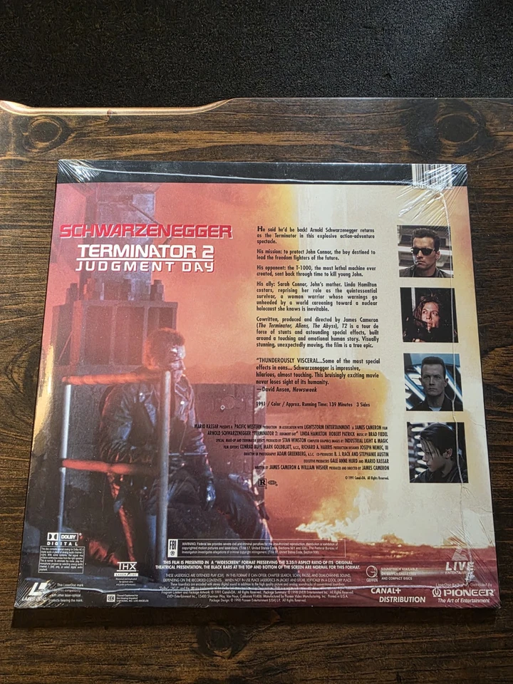 Terminator 2 LaserDisc Remastered AC-3 THX Dolby Digital, Brand New/SEALED!! - Image 2 of 4