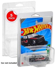 5Pack Clear Protector Case Plastic Display For Hot Wheels  Matchbox Basic Cars