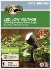 Hampton Bay 1001 488 698 LED Low Voltage Spotlight Metal Black