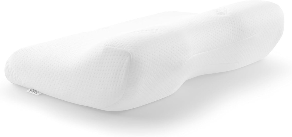 Tempur Ergo Plus Pillow White S Ergonomic Contoured Neck Support