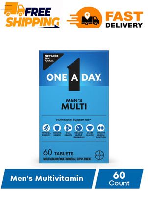 One A Day Men's Multivitamin Tablets, Multivitamins for Men, 60 Ct