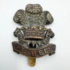 Genuine WW1 The Welsh Regiment Cap Badge