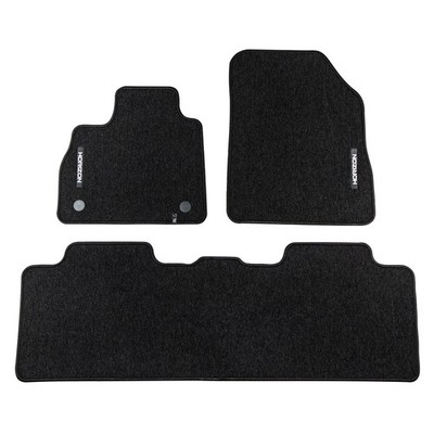 Velours Fußmatten für Renault Espace V 2014-2022 Autoteppich Schwarz 3 teile