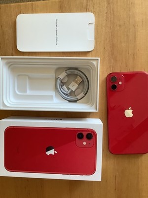 iPhone 11 64gb rot (product red) im Karton, 78%, iOS 26