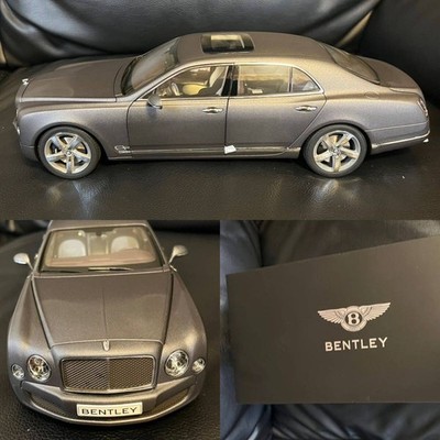 Kyosho 1/18 Bentley Mulsanne Speed Diecast Car Dark Gray Satin Rare New