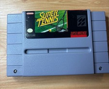 SUPER TENNIS - Super Nintendo SNES (Authentic) Game, Tested & Working