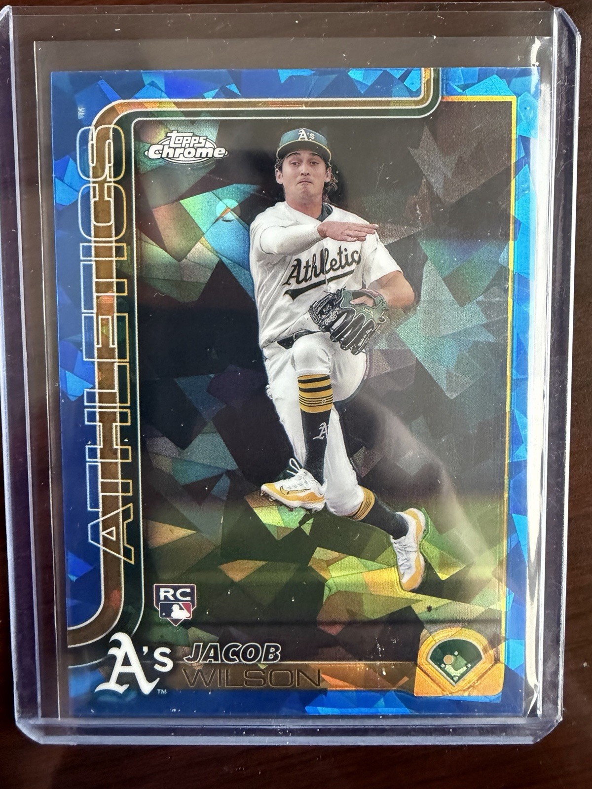 2025 TOPPS CHROME SAPPHIRE JACOB WILSON BLUE REFRACTOR RC #96