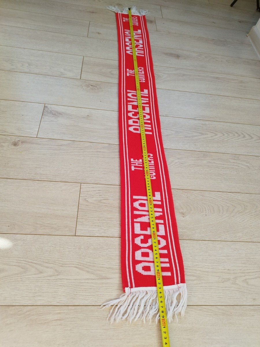 Écharpe Fan Arsenal Londres – The Gunners, Vintage, Longueur 124 Cm