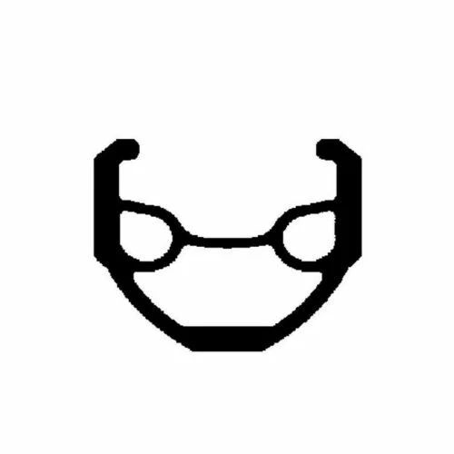 Llantas negros de aluminio para bicicletas