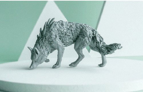 Tibetan Wolf Animal 3D Printing Unpainted Figure Model GK Blank Kit New In Stock - Picture 2 of 5