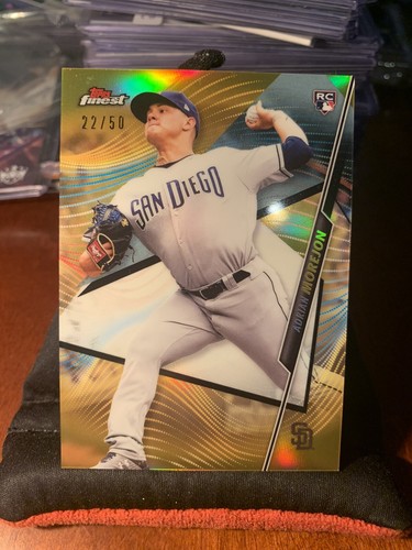 2020 Topps Finest Gold Refractor /50 Adrian Morejon #99 Rookie RC SD Padres E1