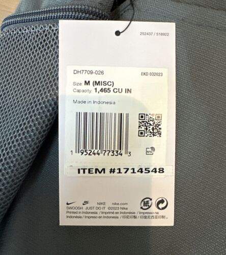 Nike Brasilia 9.5 Backpack BAG UNISEX, GRAY BLACK size M item #1714548 - Picture 3 of 5