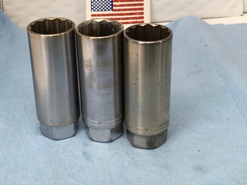 Craftsman 1/2 Drive Spark Plug Socket (1), 12pt, Size 13/16” =v= Series, USA - Picture 5 of 6