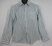 Club Room Men's Multi Colored Slim Fit Button Front Casual Shirt Size Medium