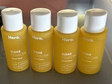 4 Hero Cosmetics Clear Collective Serum Toner - 1.01oz 30mL Each = 4.04 Oz Total