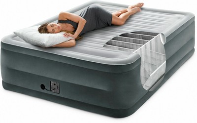 inflatable air bed with pump