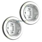 <!--F#f_0-->REAR PILLAR INTERIOR CHROME LIGHT BEZELS PAIR FOR HOLDEN HK-HT-HG HQ-HZ COUPE<!--F/-->