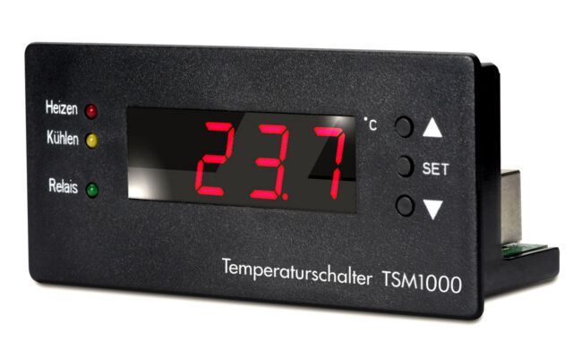 H-Tronic TSM1000 Temperátura Interruptor Incl. Sensor PT1000 Rango - 850 Grad C H-Tronic TSM1000 Temperátura Interruptor Incl. Sensor PT1000 Rango - 850 Grad C