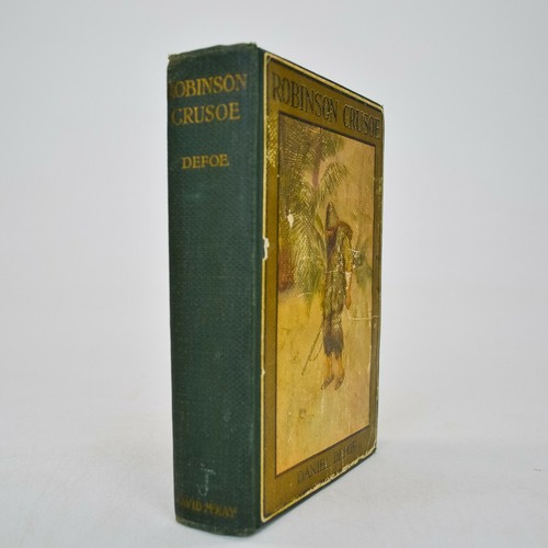 Early Edition Robinson Crusoe, Defoe - David McKay Golden Books Ex-Libris Illus. - Picture 2 of 7