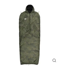 NEW Poler Napsack Reversible Sleeping Bag XL Furry Camo & Black Camp Vibes RARE