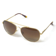 Prive Revaux The Showstopper Polarized Sunglasses Satin Gold/Brown