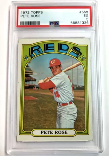 1972 Topps #559 Pete Rose PSA 5 EX