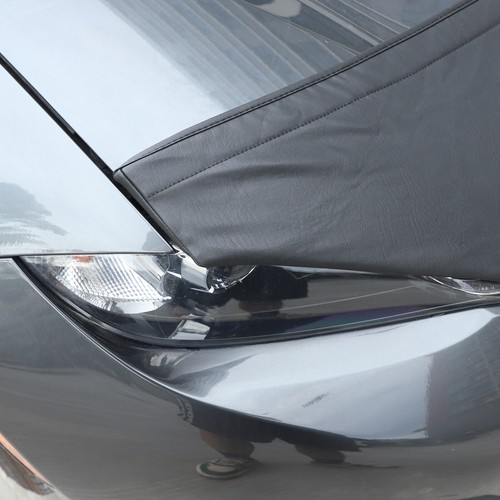 Black Engine Front Hood Cover Bra Protector Fit For 2016-2023 Mazda MX-5 - Picture 9 of 24