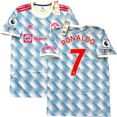 adidas マンチェスター・U 2021-22 レプリカユニフォーム #7 2021/22 Manchester United Away Jersey #7 Ronaldo Medium