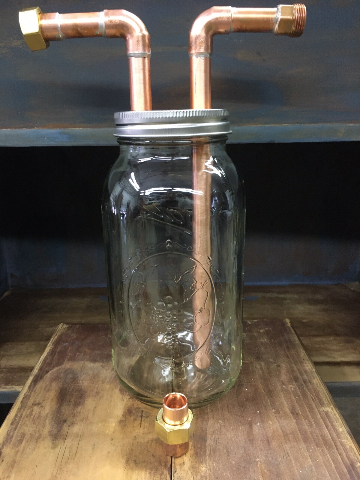 1/2” Mason Jar Thumper for Wide Mouth Half Gallon Mason Jar With