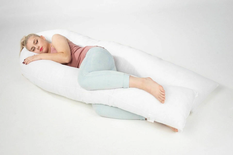 9Ft/12Ft U Shaped Pillow with Pillowcase Pregnancy Maternity Full Body Support - Image 2 of 4