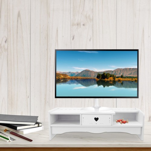 Elevated Storage Rack Office Computer Stands for Monitors Desktop - Afbeelding 9 van 12