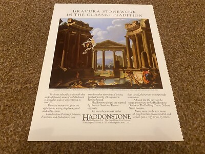 INT9 ADVERT 11X9 HADDONSTONE STONEWORK IN THE CLASSIC TRADITION