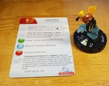 Aquaman 048 SR Flashpoint Superman Heroclix set with card super rare
