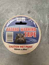 HIPPO CAUTION WET PAINT TAPE 50mm X 66m
