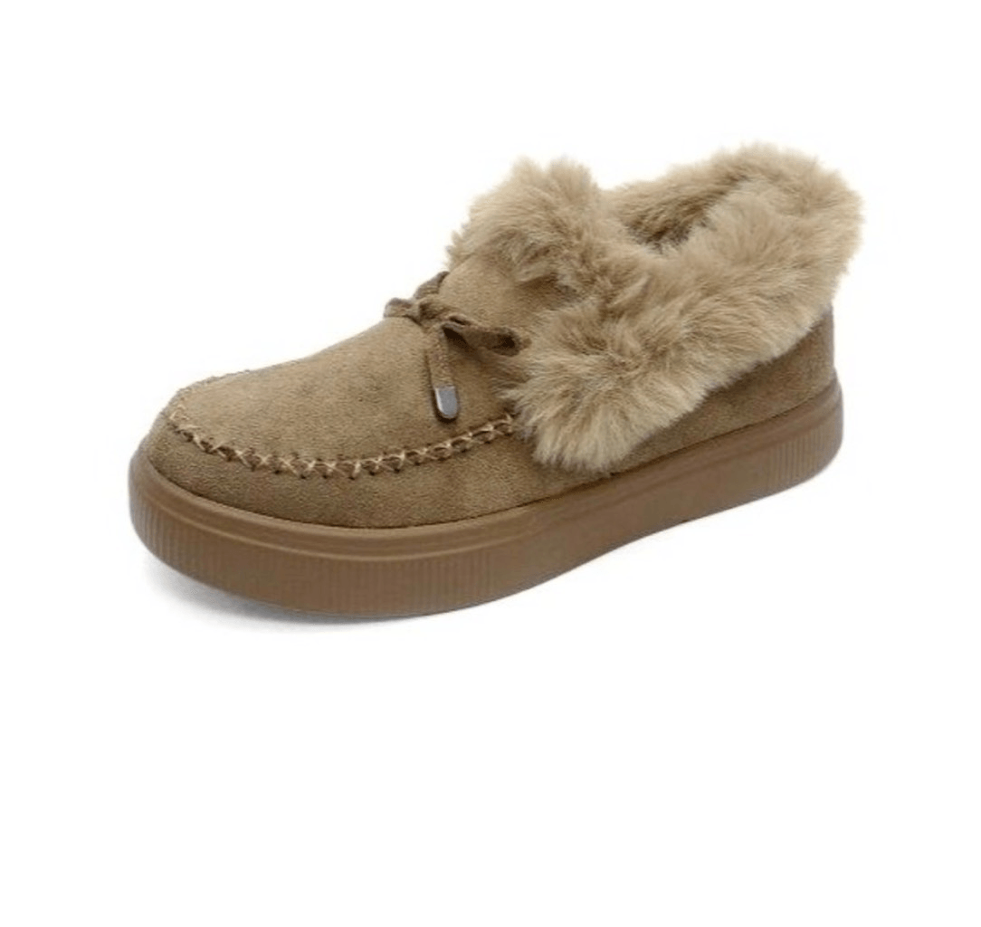 WILD DIVA Slip On Faux Fur Cozy Slipper Moccasin Lounge Shoes sz