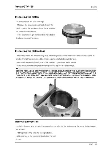 Piaggio Vespa service workshop manual 2008 Vespa GTV 125 - Picture 11 of 12