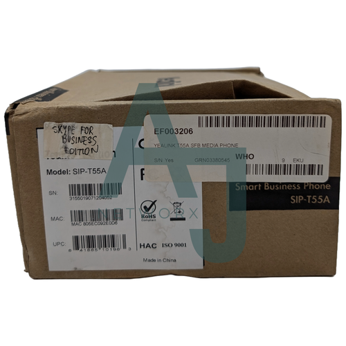 Yealink SIP-T41P Corded VoIP Phone - Black - 第 1/1 張圖片