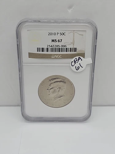 2010 P Kennedy Half Dollar - NGC MS 67 - Business Strike - Free Shipping! CB9-61