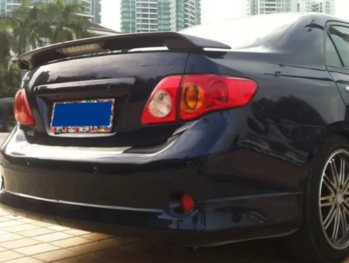 Alerón de maletero negro para Toyota Corolla 2009-2013 con luz de freno LED sedán - Imagen 4 de 7