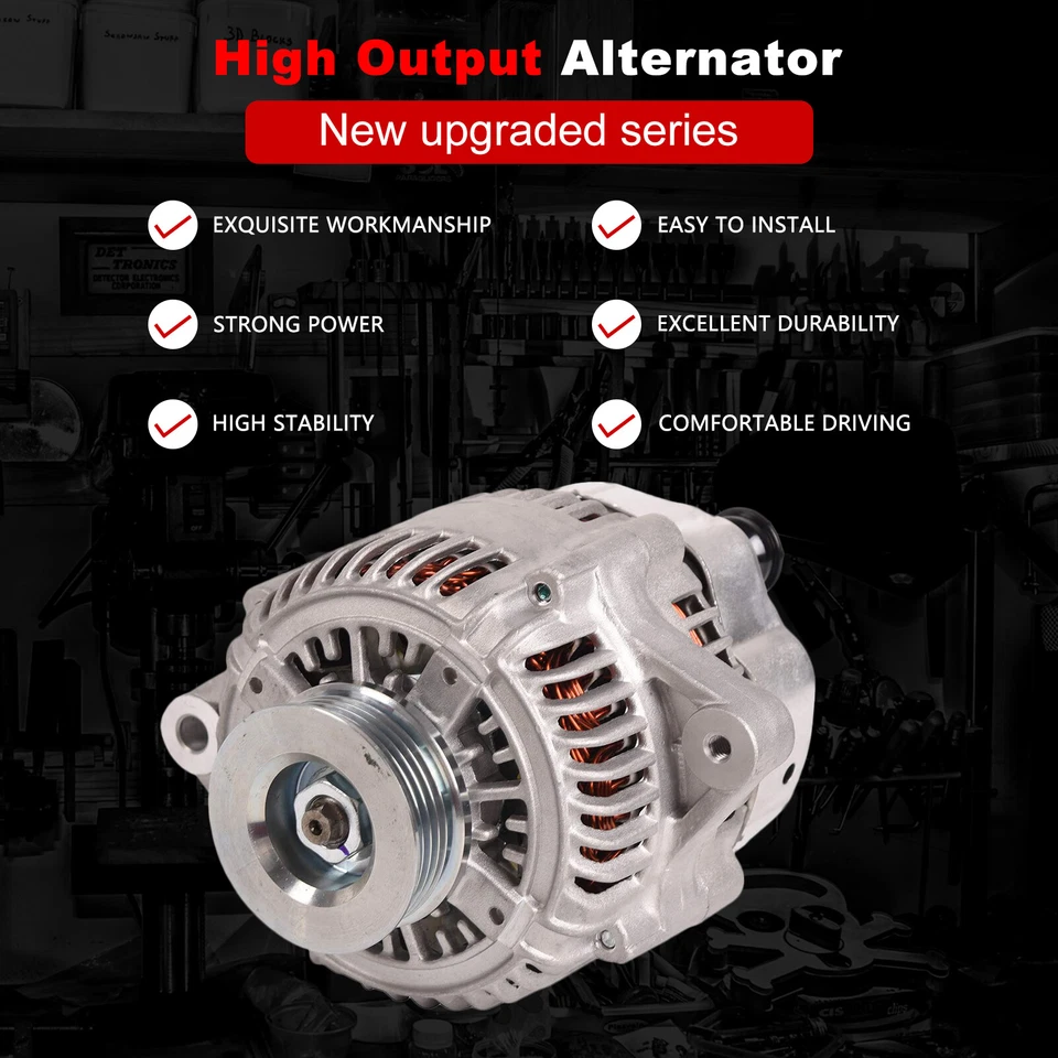 Новый генератор переменного тока 12 В 110 А для Acura RL Base SE Premium 3,5 л 1996-2004 - Изображение 2 из 4