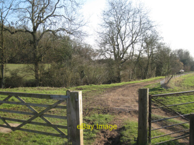 Photo 6x4 Gates on the track to Cutler's Farm Tattle Bank Some realignmen c2011
