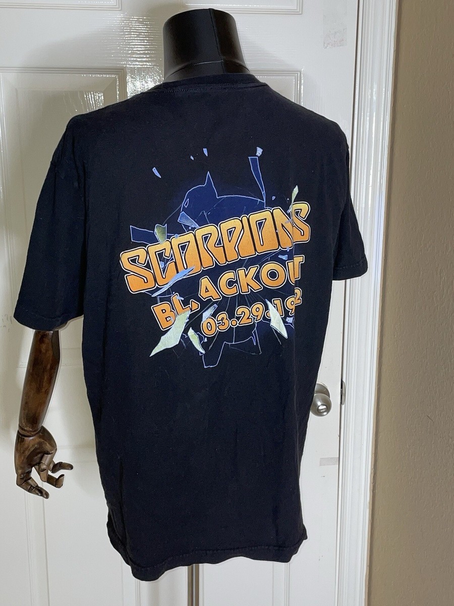 Vintage 80s Music Band Scorpions Blackout Tour Shirt XL | eBay