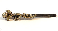 Vintage ornamental hair clip with rhinestones high quality Floral design