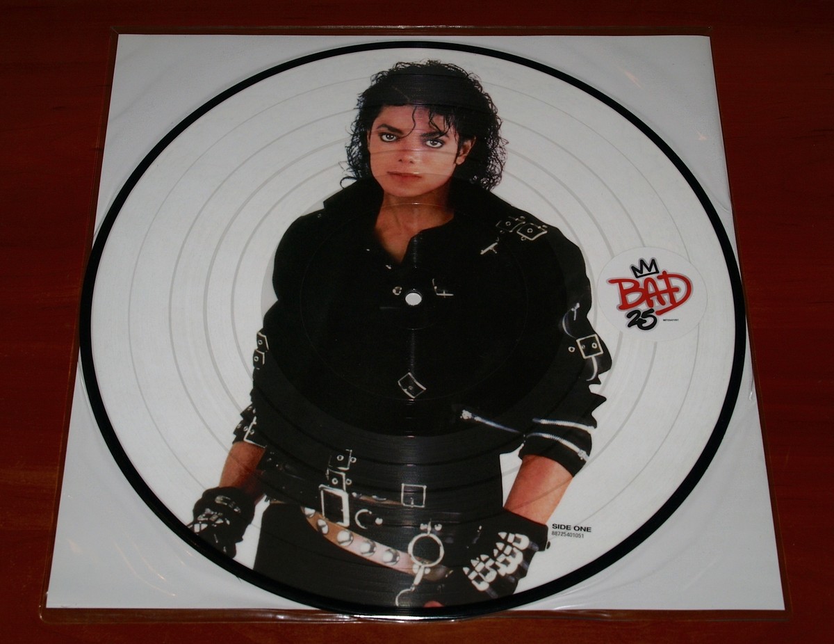 MICHAEL JACKSON BAD *RARE* 25 ANNIVERSARY PICTURE DISC VINYL LP EU