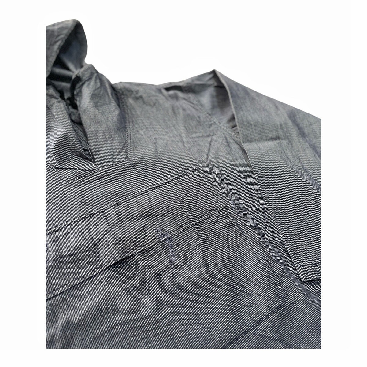 Sugar Cane Light Japan Work Fabric Hickory Anorak Jacket Size 