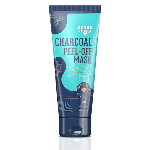 Beardhood Activated Charcoal Peel Off Mask,100g Deep Cleansing Blackhead Removal - Picture 2 of 7